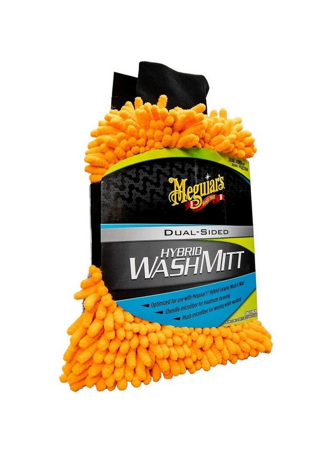 Meguiars Dual-Sided Plush Microfiber Hybrid Wash Mitt Orange 3 x 32 x 19 cm X210200 - Image 2